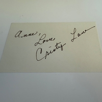 Cristy Lane signed card
