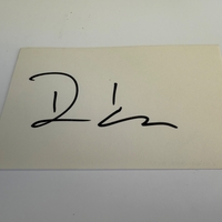 David Caruso signed card
