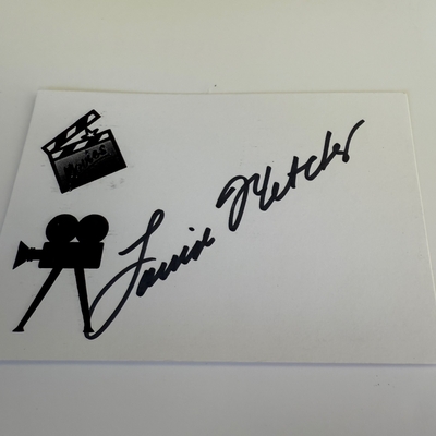 Louise Fletcher signed card