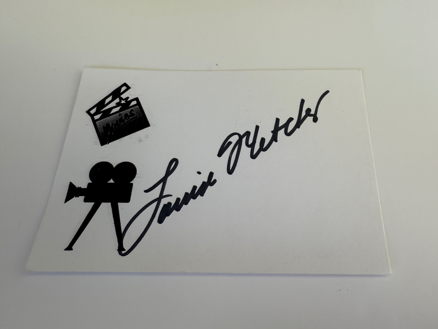 Louise Fletcher signed card