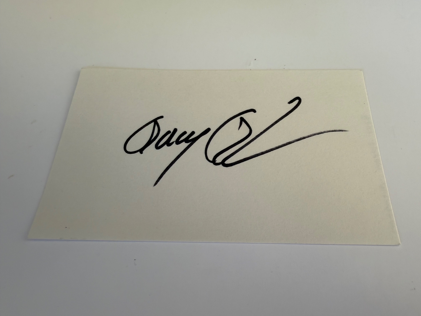 Gary Graham signed card
