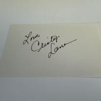 Cristy Lane signed card