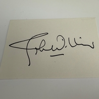 John Williams signed card