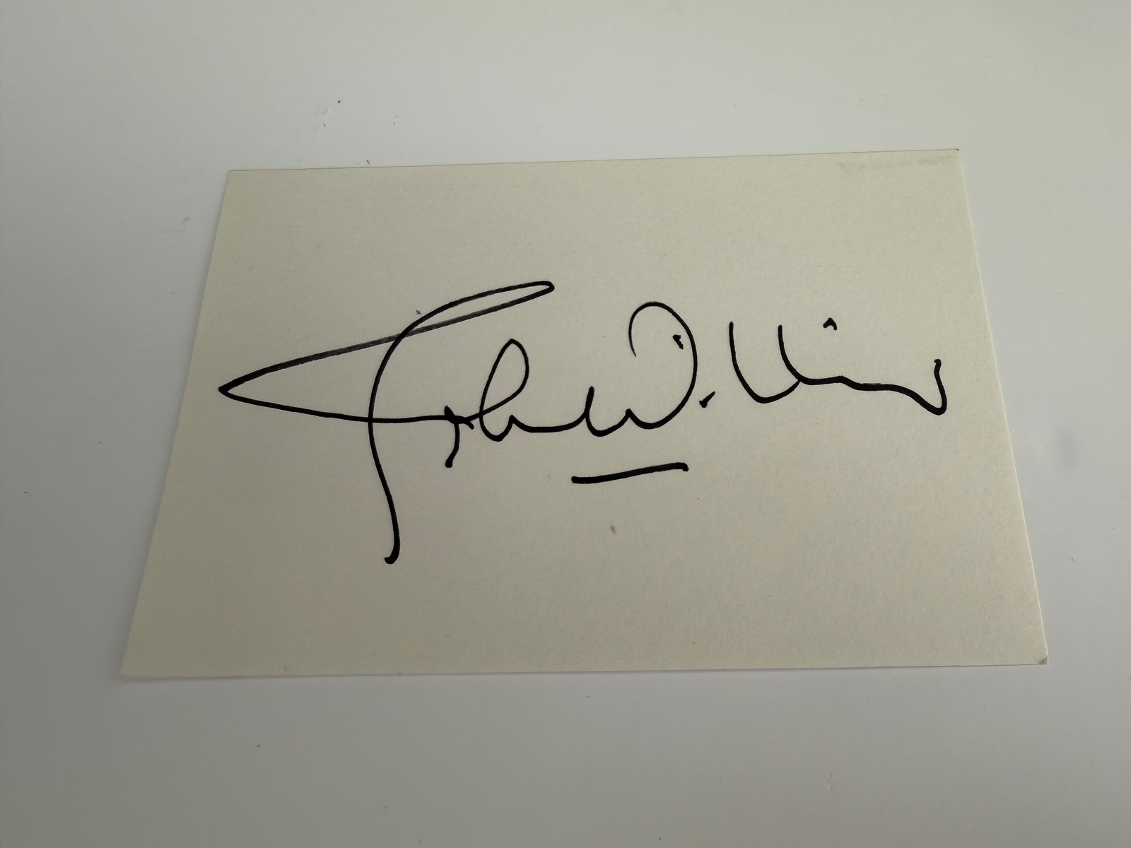 John Williams signed card
