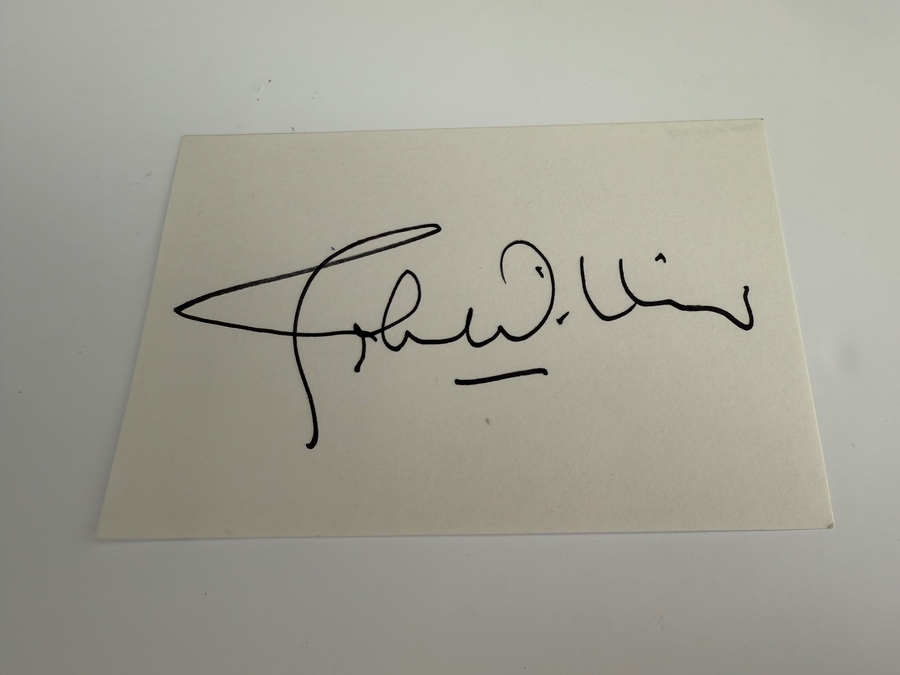 John Williams signed card