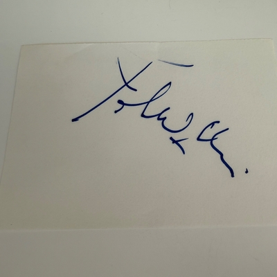 John Williams signed card