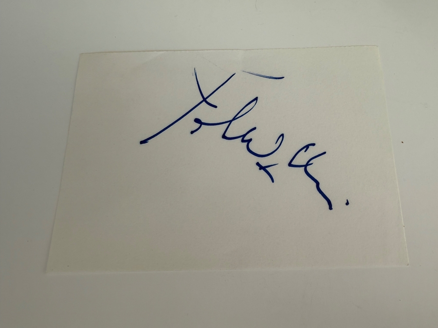 John Williams signed card