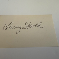 Larry Storch - signed card