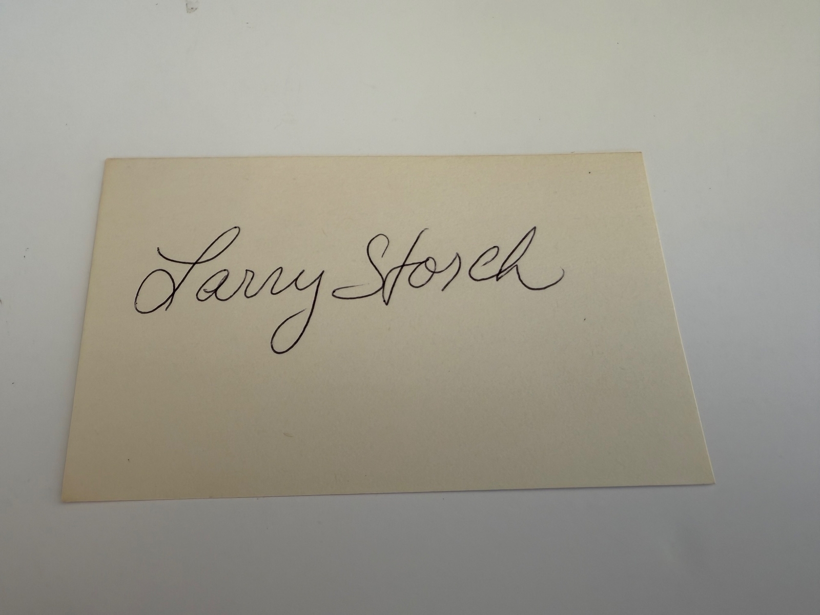 Larry Storch - signed card