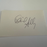David Shelby signed card