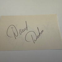 David Dukes signed card