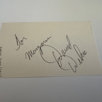 David Dukes signed card