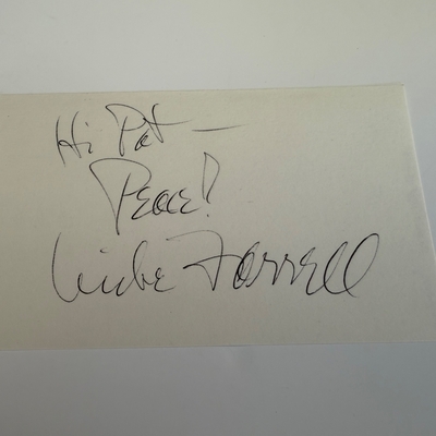 Mike Farrell signed card