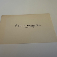 Covina Wright Jr signed card