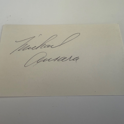 Michael Ansara signed card