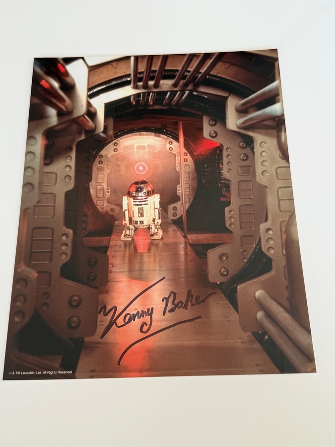 Kenny Baker signed photograph