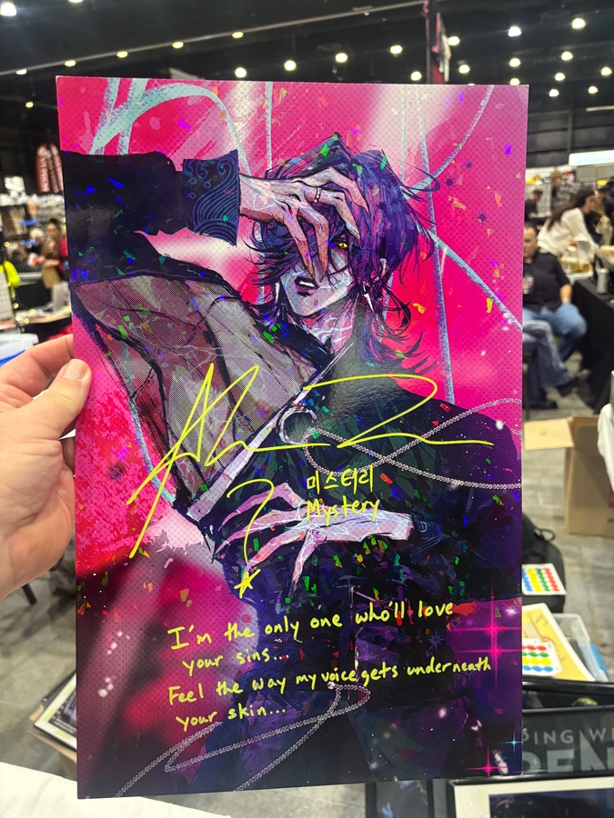 Alan Lee signed poster (Kpop Demon Hunter)