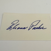 Eleanor Parker signed card