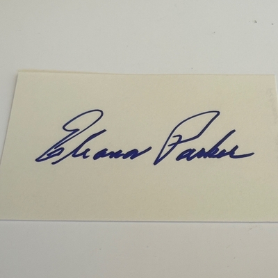 Eleanor Parker signed card