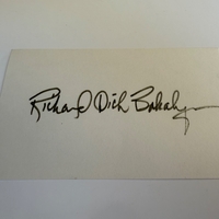 Richard Bakalyan signed card