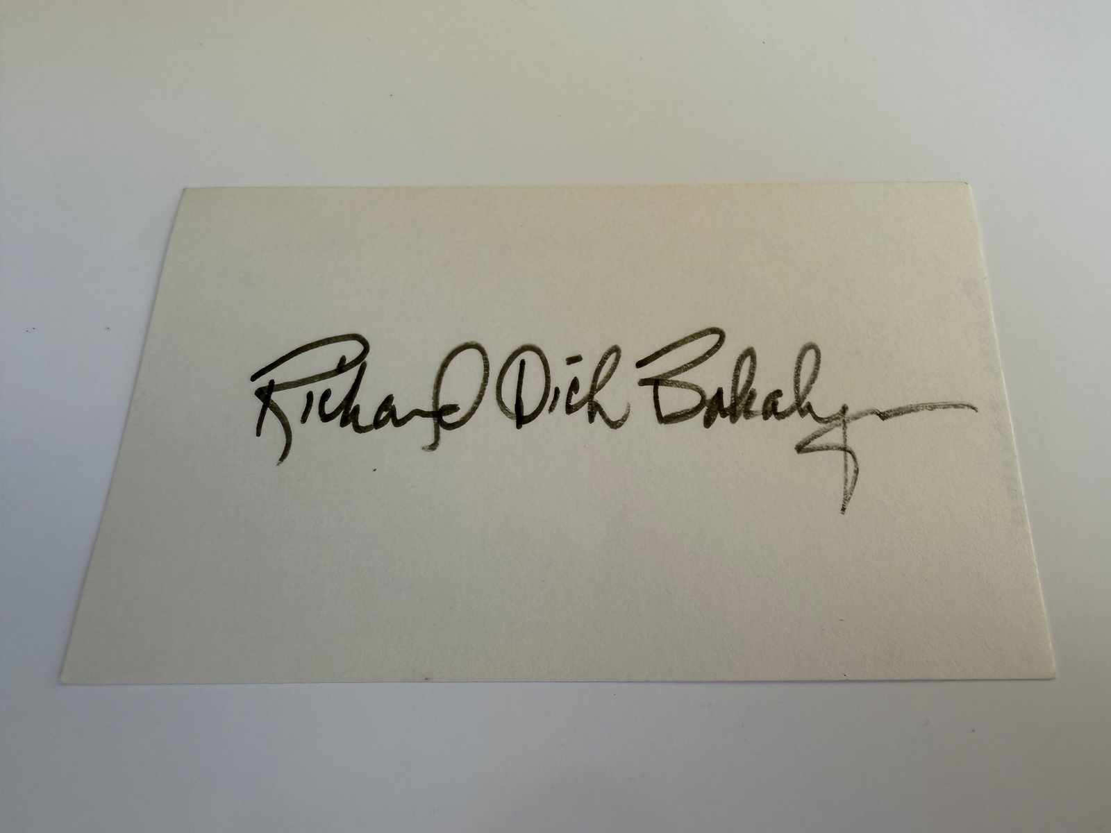 Richard Bakalyan signed card