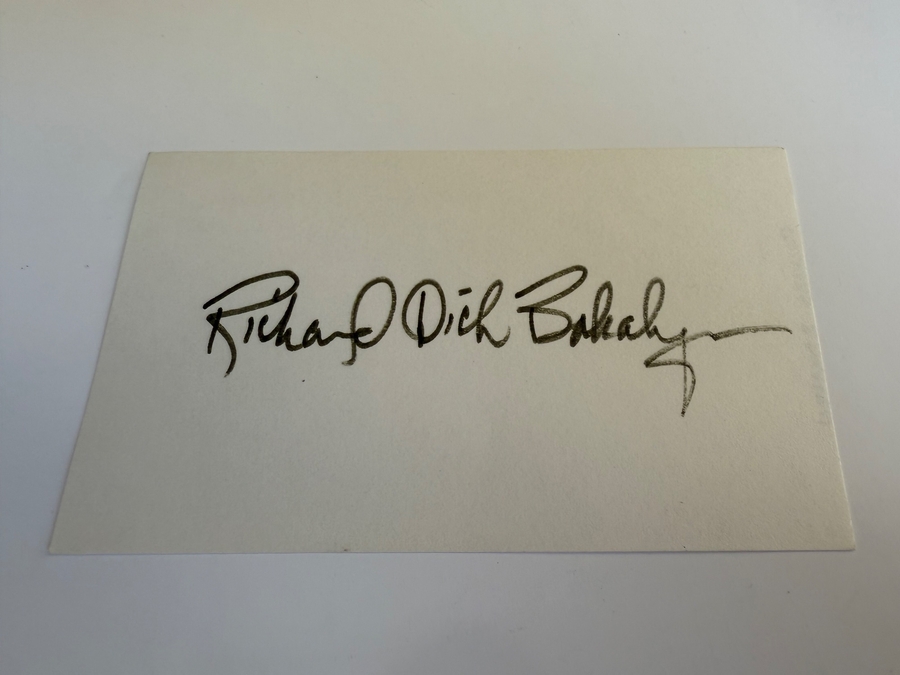 Richard Bakalyan signed card