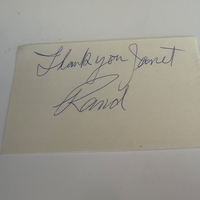 Rand Brooks Jr signed card