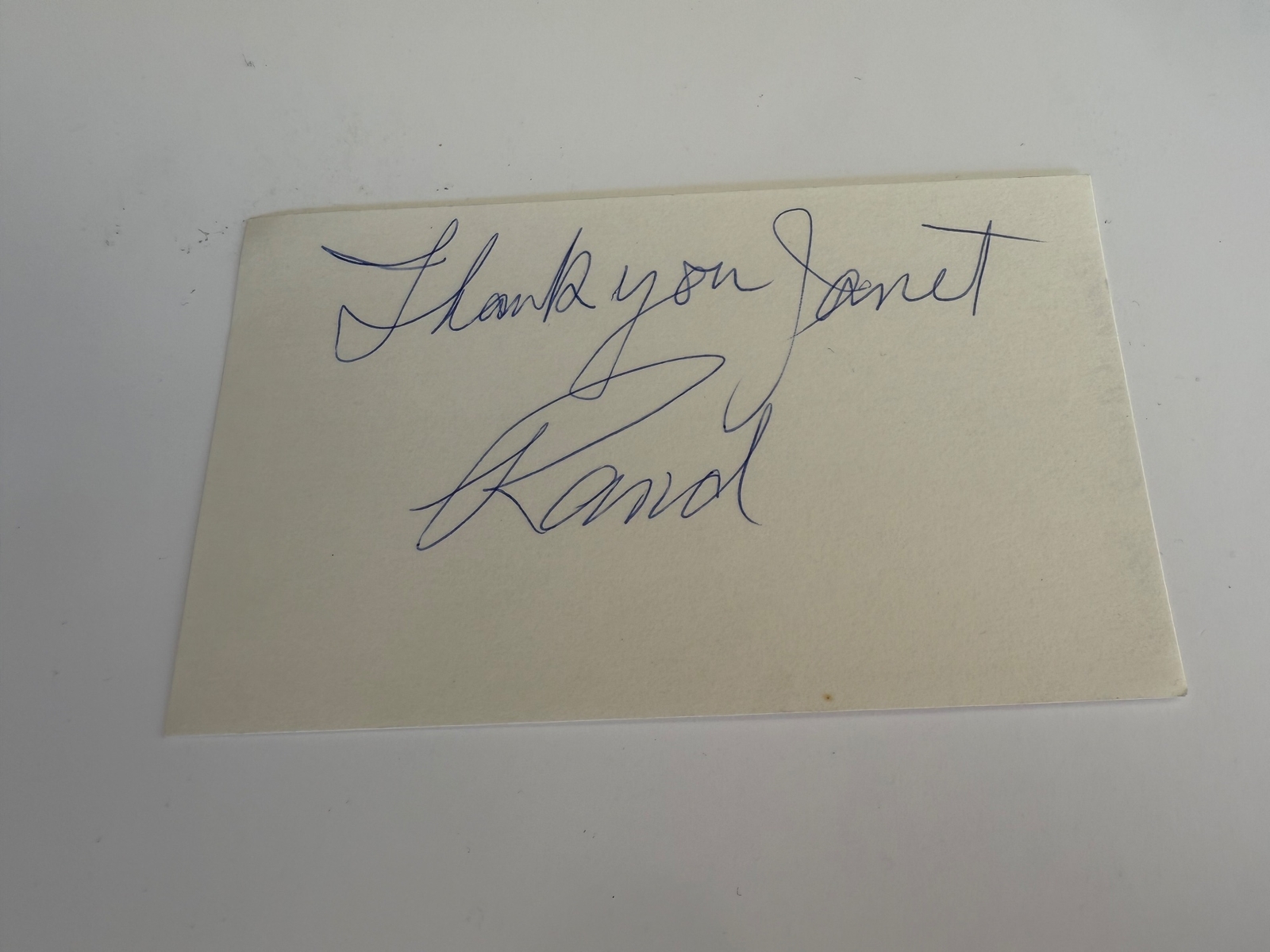 Rand Brooks Jr signed card