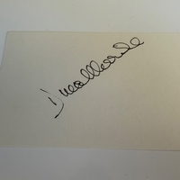 Dina Merrill signed card