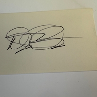 Dixie Carter signed card