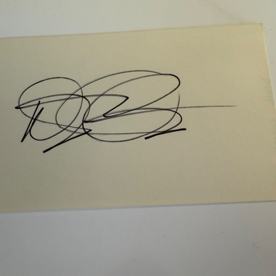 Dixie Carter signed card