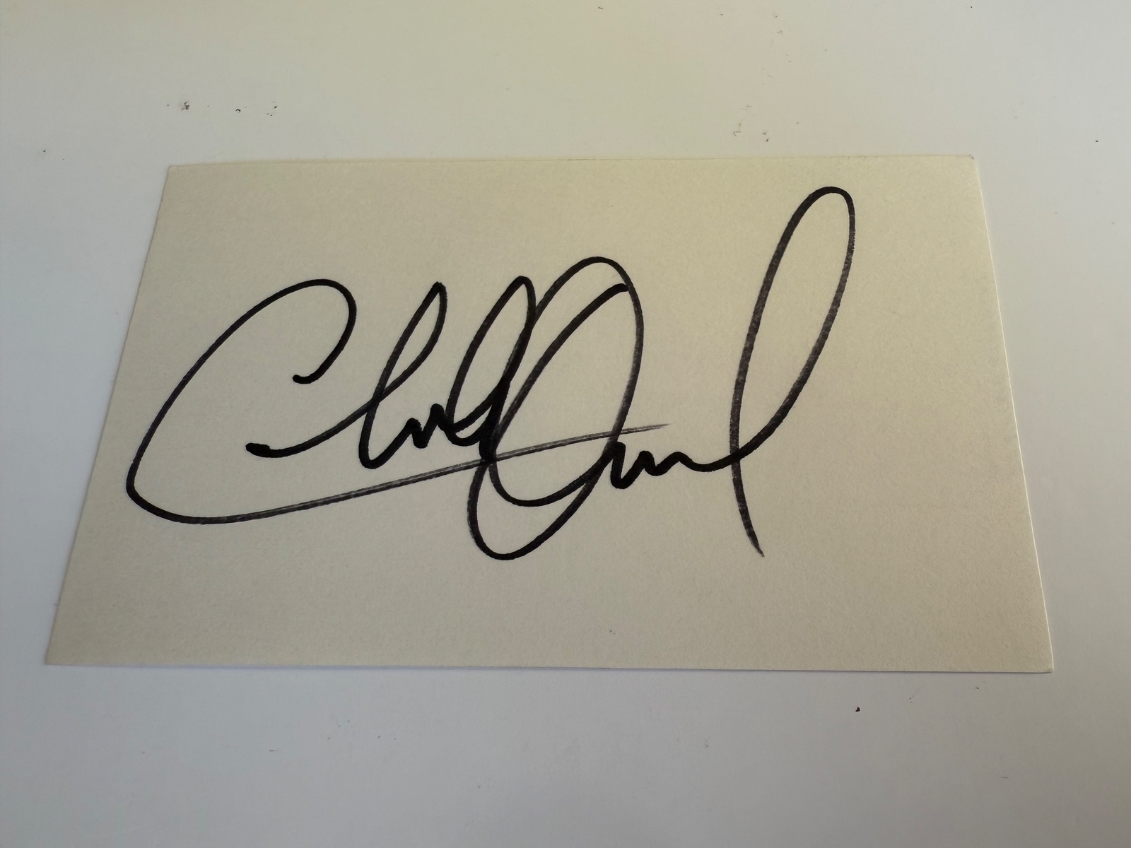 Charlie Daniels signed card