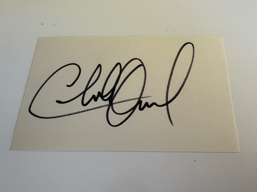 Charlie Daniels signed card