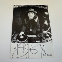 Boy George signed 6x4 photo