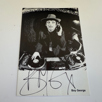 Boy George signed 6x4 photo
