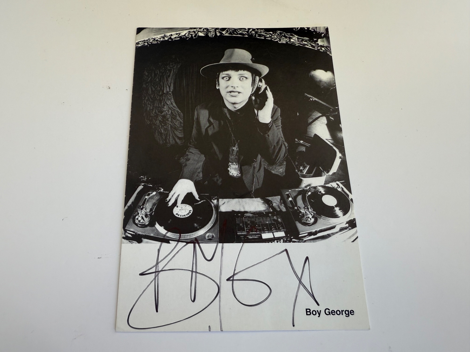 Boy George signed 6x4 photo