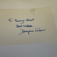 Douglas Wilmer signed card