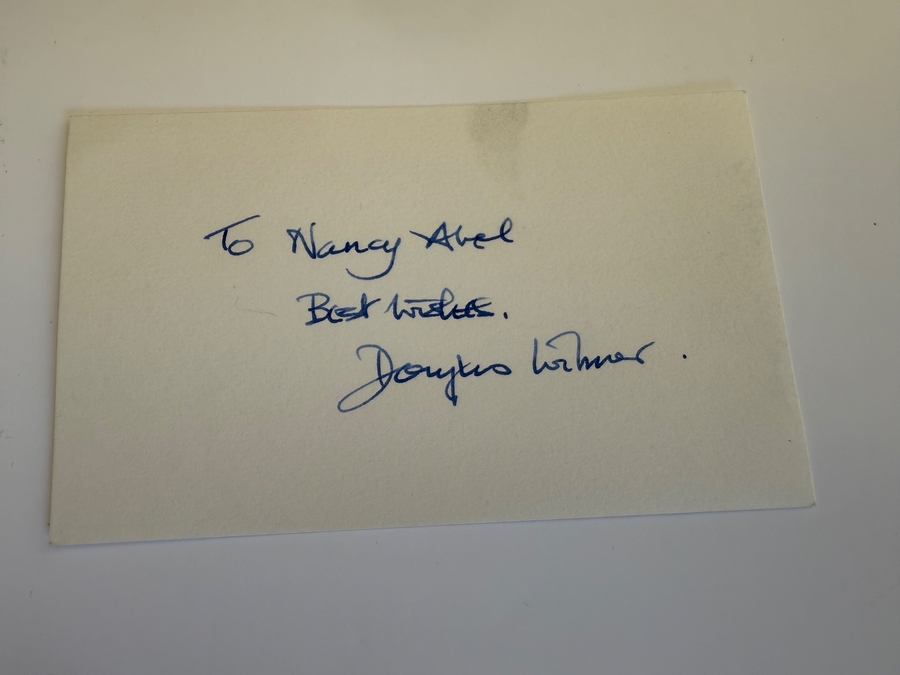 Douglas Wilmer signed card