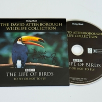 David Attenborough. - The Life of Birds DVD. Signed by David Attenborough.
