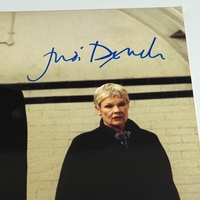 Judi Dench signed photo