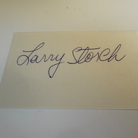 Larry Storch signed card