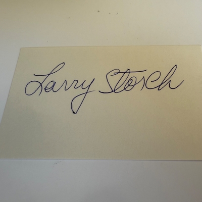 Larry Storch signed card