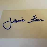 Jamie Farr signed card