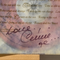 Celine Dion. Beauty and the Beast CD. Signed by Celine Dion