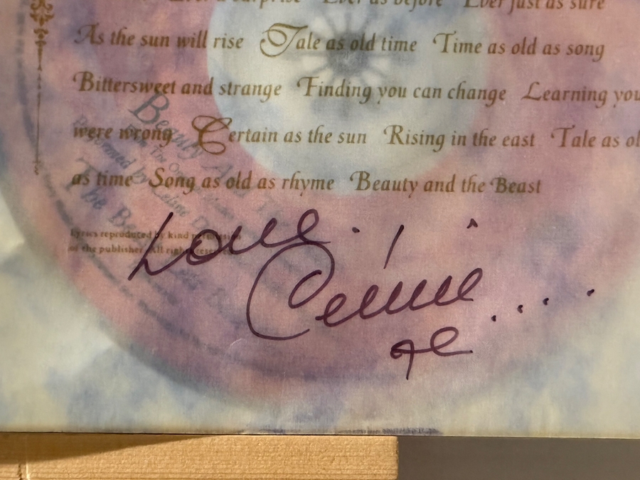 Celine Dion. Beauty and the Beast CD. Signed by Celine Dion