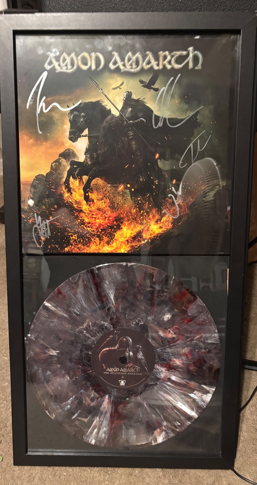 Amon Amarth signed vinyl record