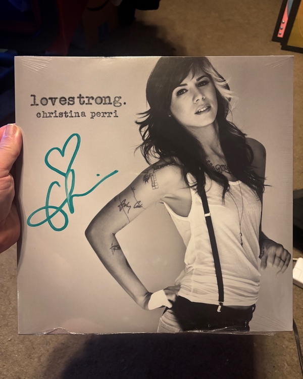 Christina Perri signed vinyl record
