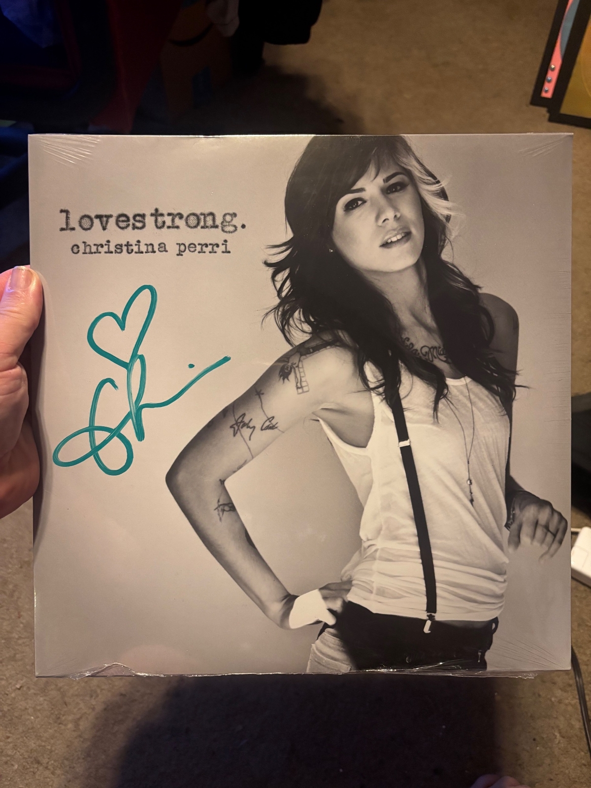 Christina Perri signed vinyl record