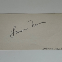 Laraine Newman signed card