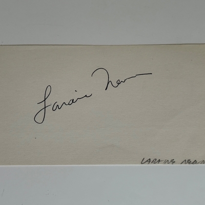 Laraine Newman signed card